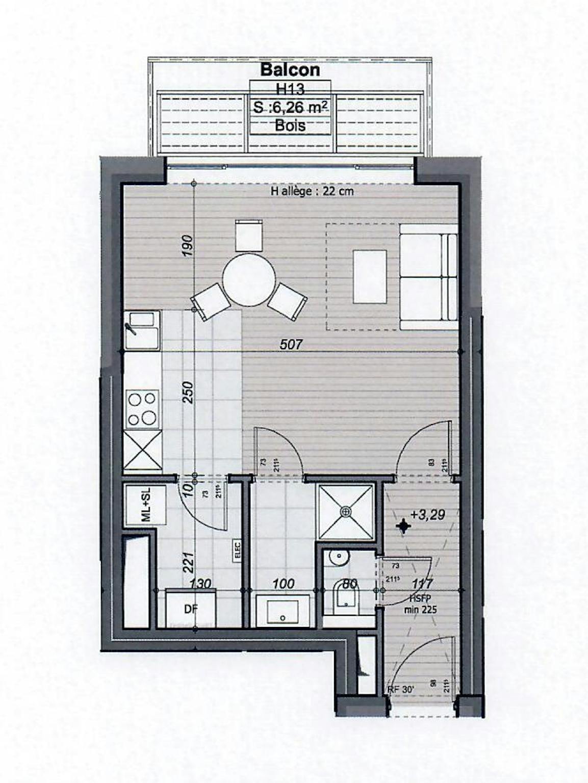 Appartement à louer à Ixelles 1050 1350.00€ 0 chambres 45.00m² - annonce 493684