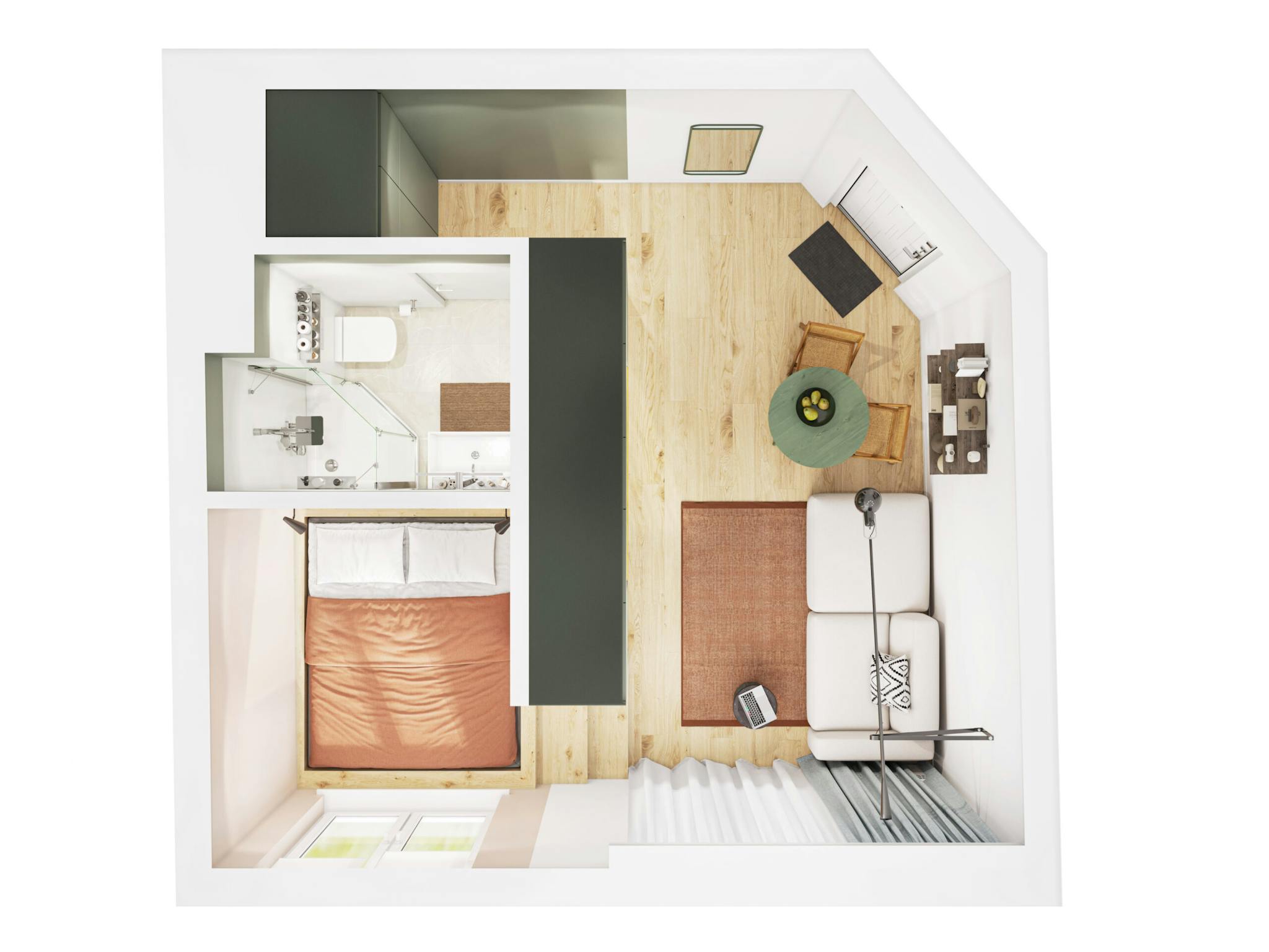 Appartement à louer à Bruxelles 1000 1050.00€ 0 chambres 30.00m² - annonce 794703