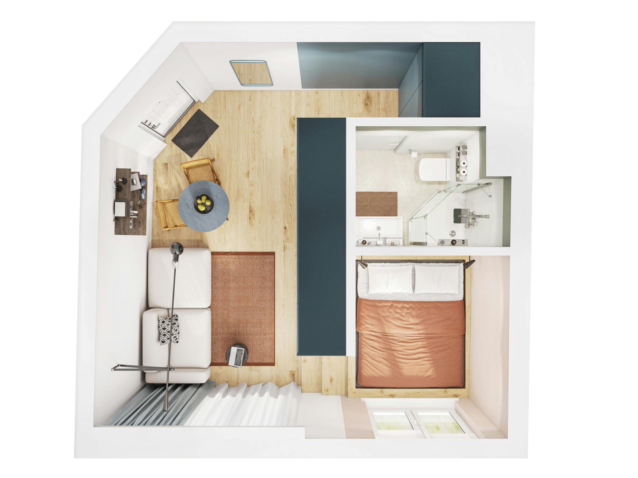 Appartement à louer à Bruxelles 1000 1150.00€ 0 chambres 27.00m² - annonce 774099