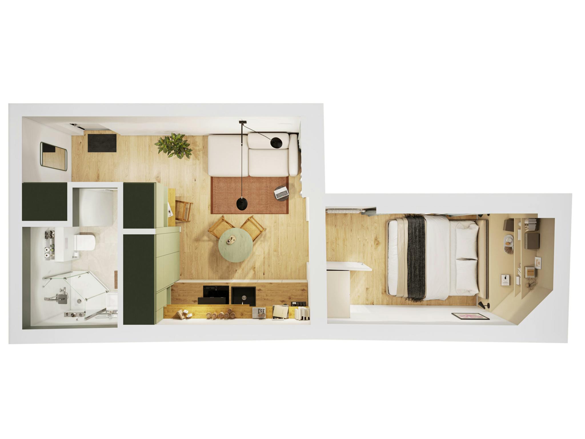 Appartement à louer à Bruxelles 1000 1250.00€ 0 chambres 34.00m² - annonce 676743