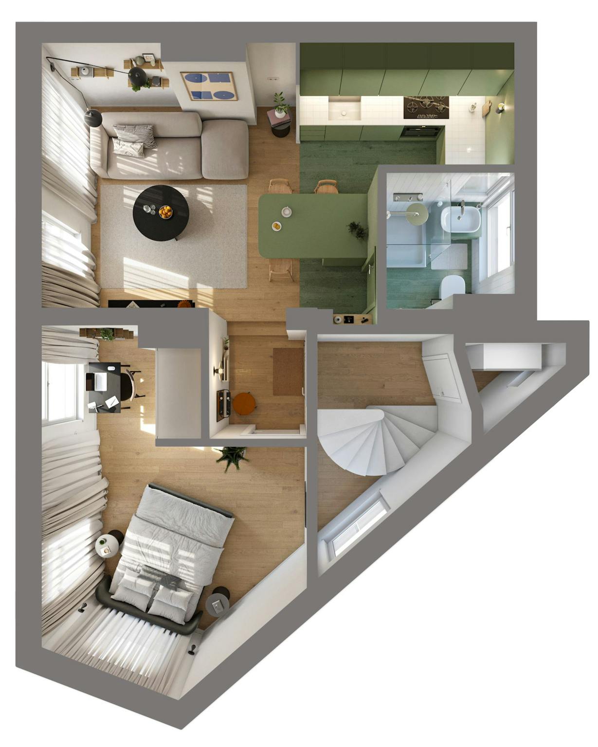 Appartement à louer à Ixelles 1050 1450.00€ 1 chambres 50.00m² - annonce 794950