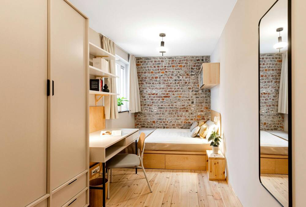 Appartement te  huur in Schaarbeek 1030 860.00€ 1 slaapkamers 307.00m² - Zoekertje 87297