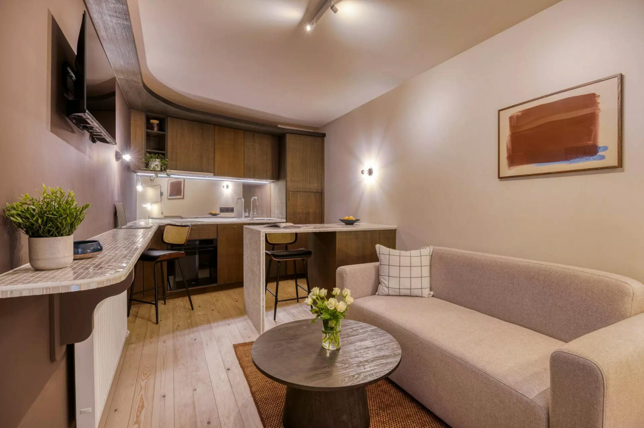 Appartement te  huur in Brussel 1000 1200.00€ 1 slaapkamers 37.00m² - Zoekertje 564680