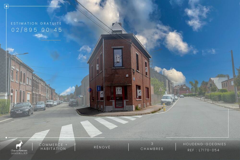 Immeuble mixte à louer à Houdeng-Goegnies 7110 1100.00€ 3 chambres 220.00m² - annonce 424044