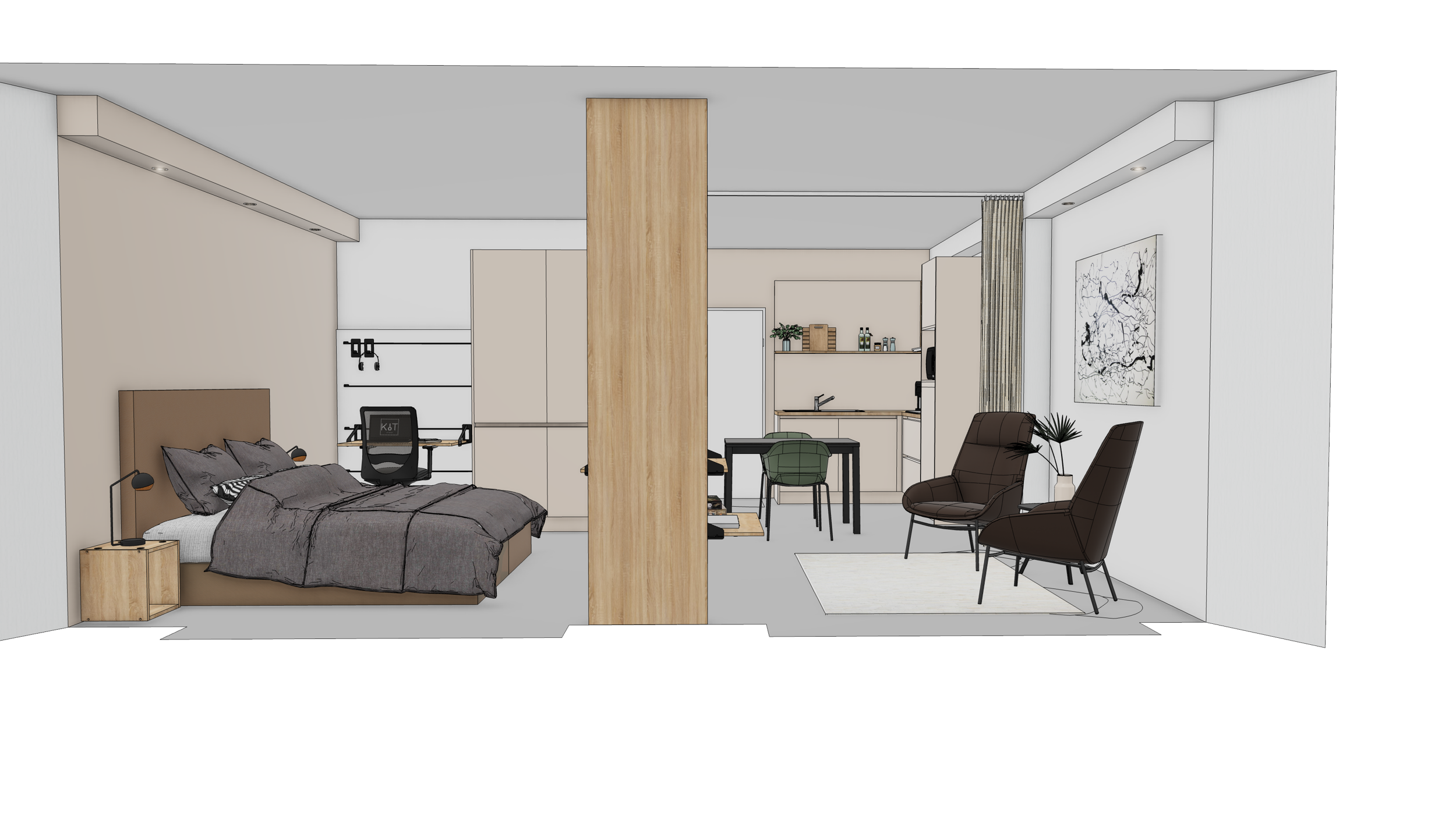 Studio te koop in Anderlecht 1070 0.00€ slaapkamers 44.20m² - Zoekertje 449307