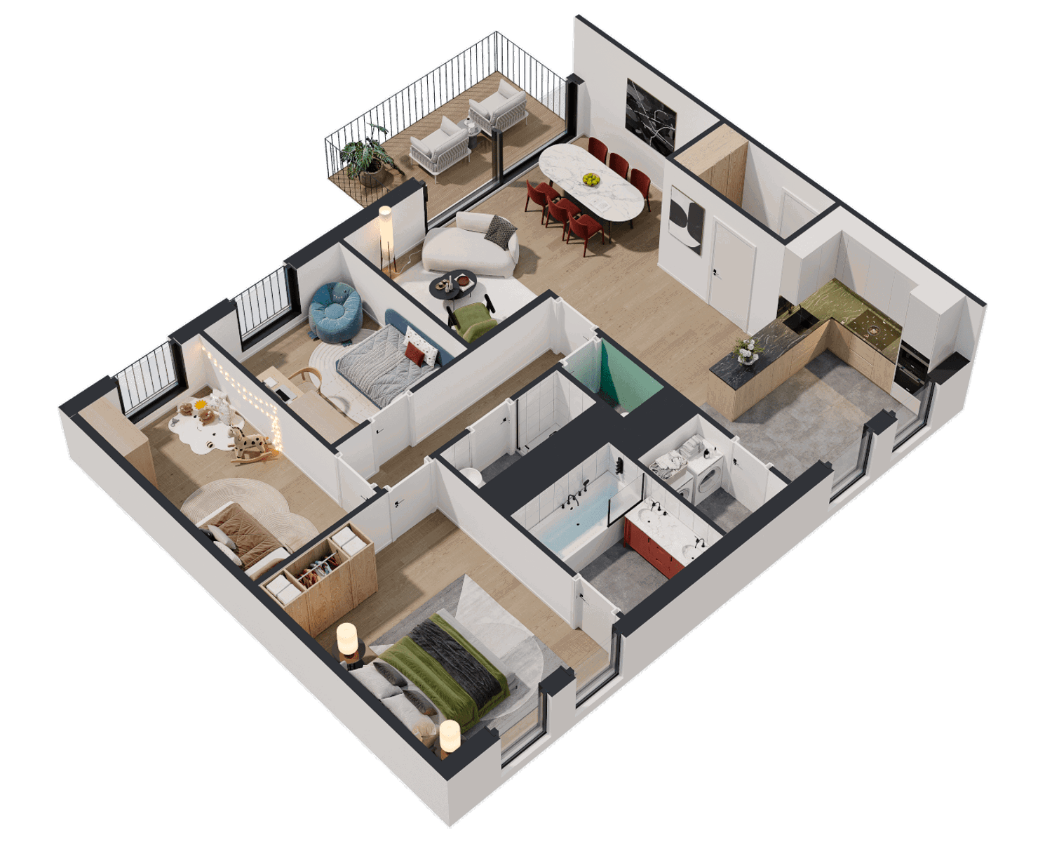 Penthouse te  koop in Evere 1140 489000.00€ 3 slaapkamers 105.00m² - Zoekertje 469485