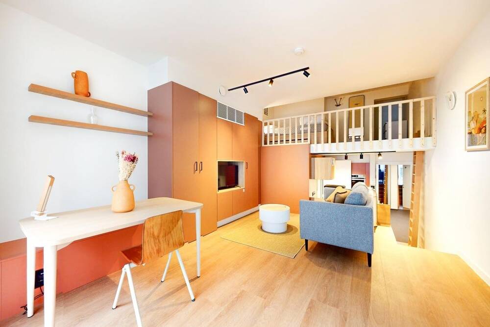 Benedenverdieping te huur in Brussel 1000 1330.00€ 1 slaapkamers 32.00m² - Zoekertje 489751