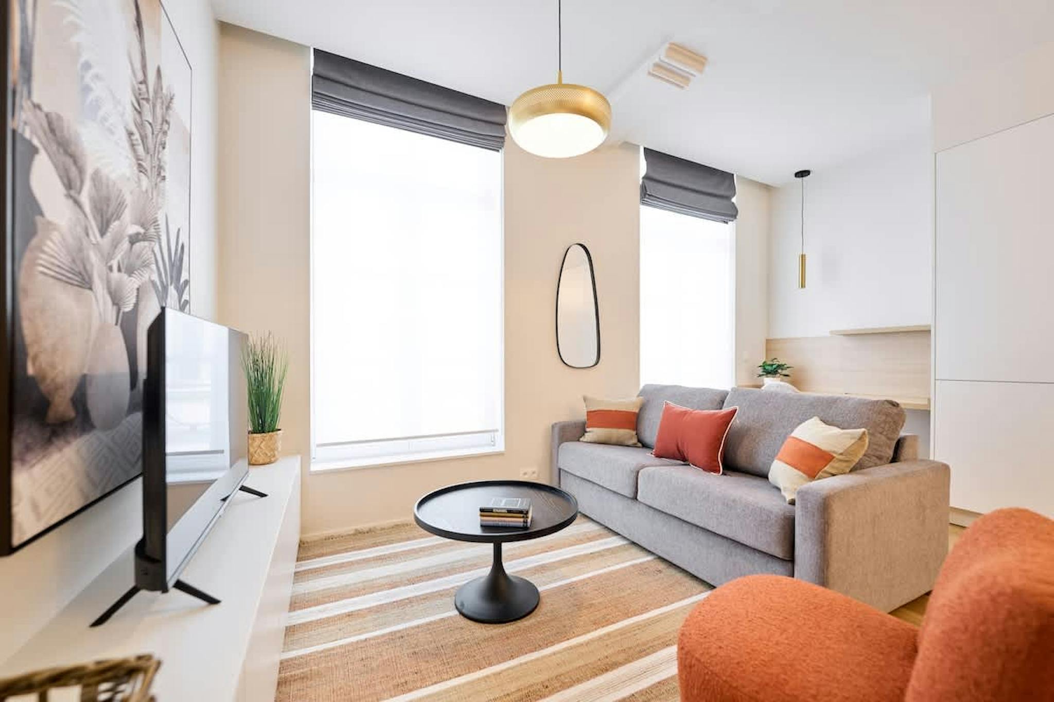 Appartement te  huur in Brussel 1000 2475.00€ 1 slaapkamers 40.00m² - Zoekertje 795020