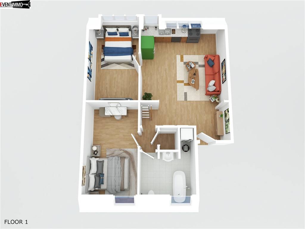 Appartement à vendre à Saint-Gilles 1060 265000.00€ 2 chambres 80.00m² - annonce 494662
