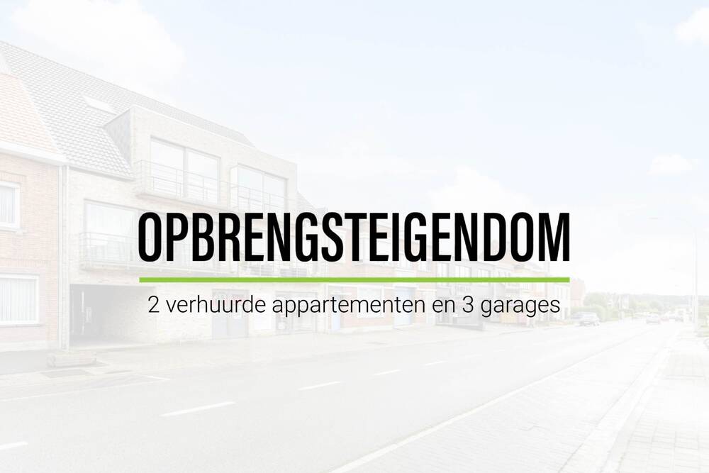 Immeuble de rapport - Immeuble à appartement à vendre à Houthulst 8650 496000.00€ 6 chambres 254.00m² - annonce 493871