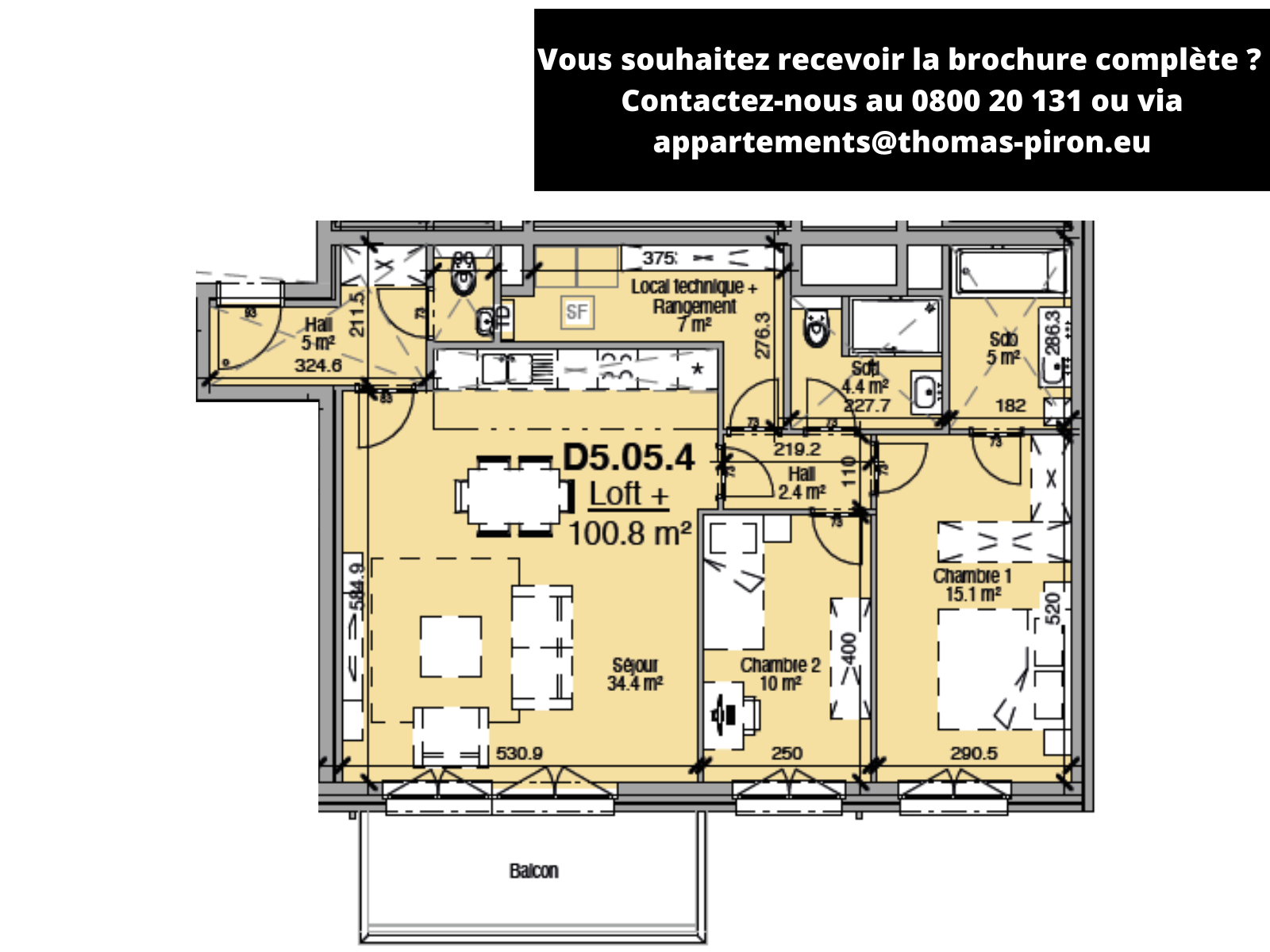 Loft à vendre à Liège 4000 310000.00€ 2 chambres 101.00m² - annonce 494370