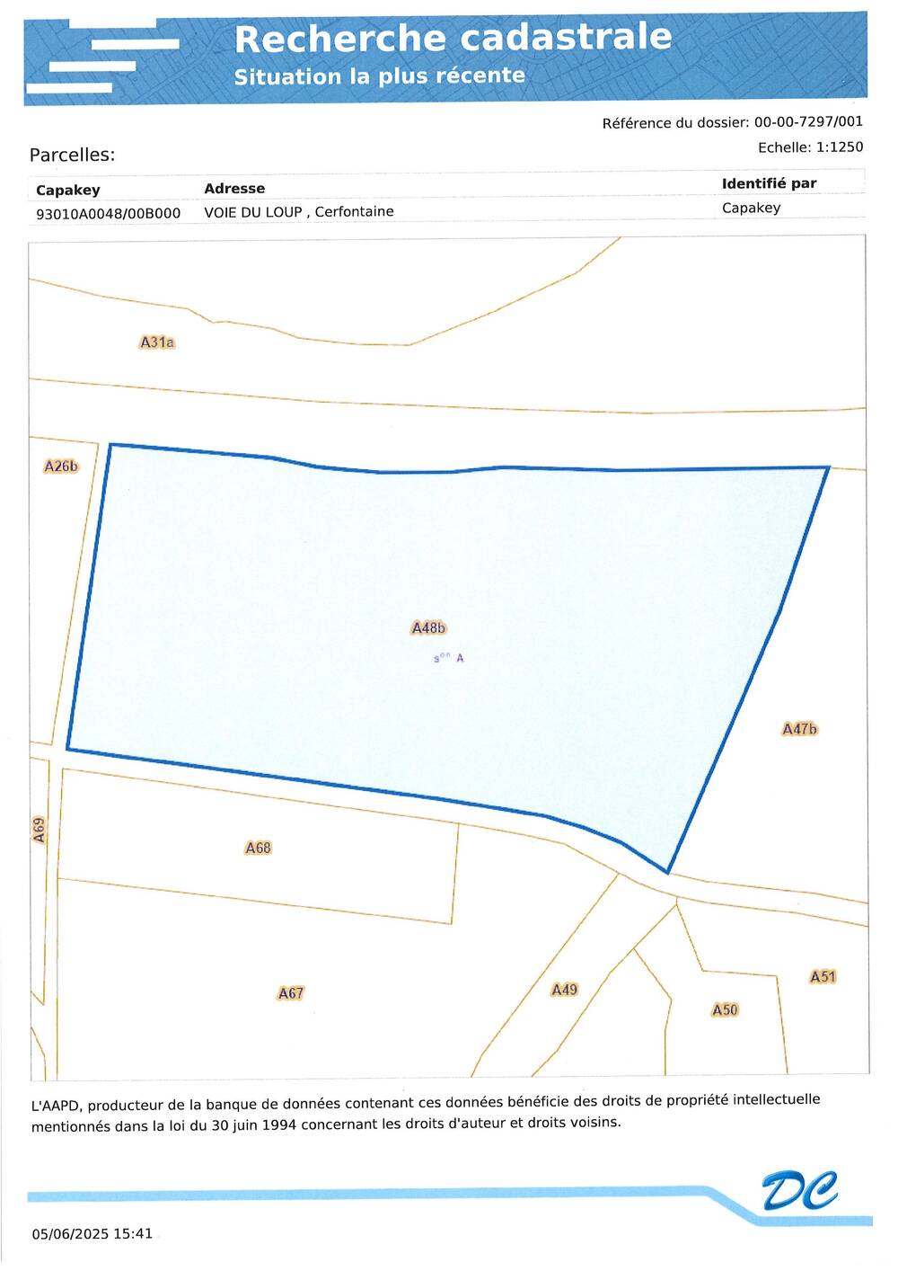Terrain non bâtissable à vendre à Cerfontaine 5630 115770.00€ chambres m² - annonce 507424