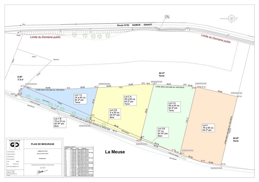 Terrain non bâtissable à vendre à Yvoir 5530 18000.00€ chambres m² - annonce 509632