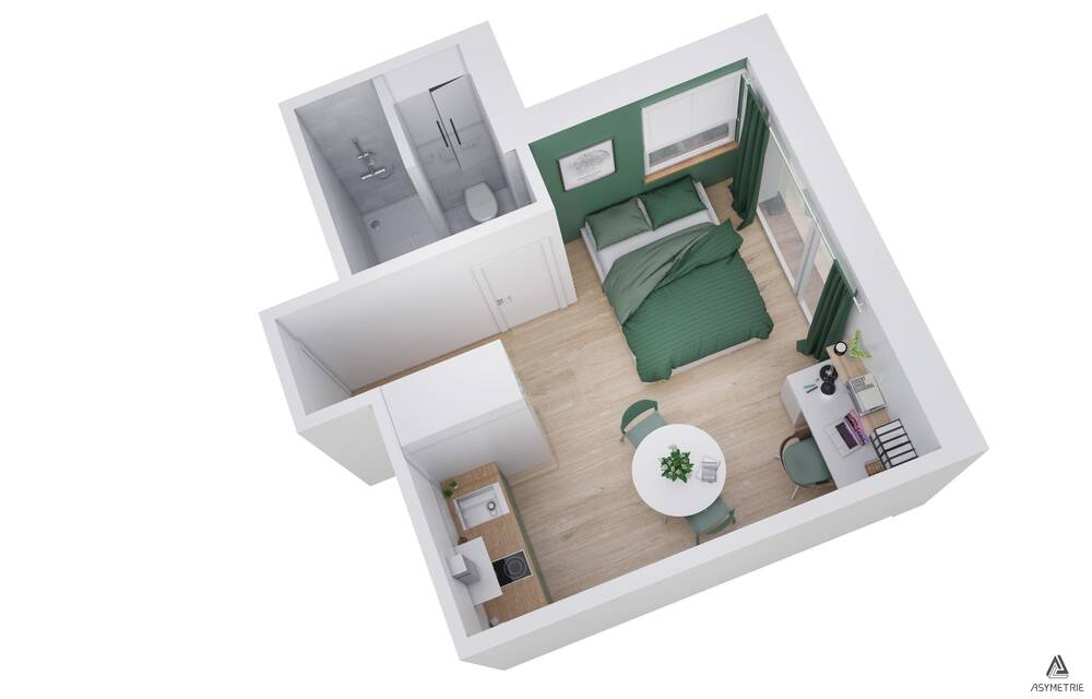 Kot à vendre à Bruxelles 1000 265500.00€ 0 chambres 26.80m² - annonce 520998