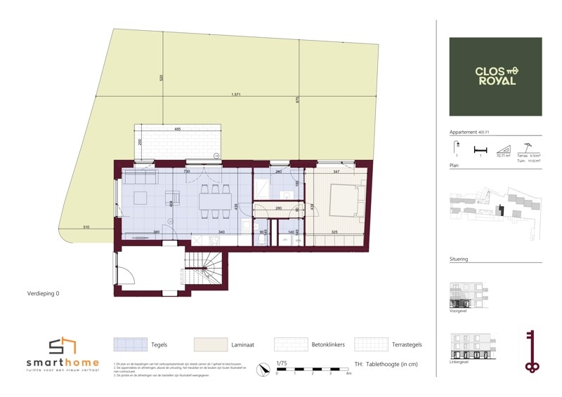 Appartement à vendre à Laeken 1020 285000.00€ 1 chambres 70.00m² - annonce 531653