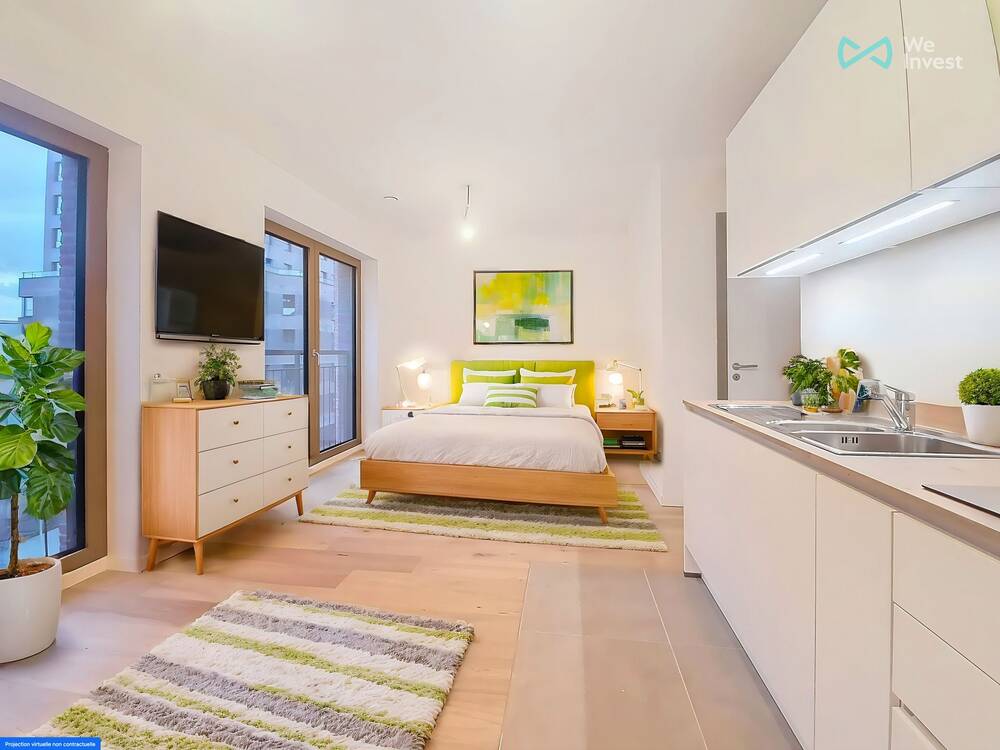 Studio te huur in Brussel 1000 950.00€ 1 slaapkamers 37.00m² - Zoekertje 532217