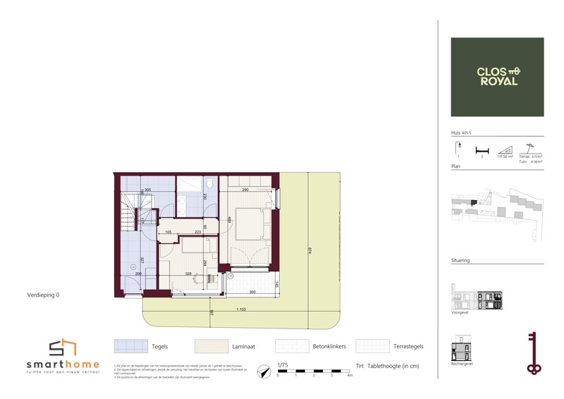 Huis te  koop in Laken 1020 355000.00€ 2 slaapkamers 118.00m² - Zoekertje 531648