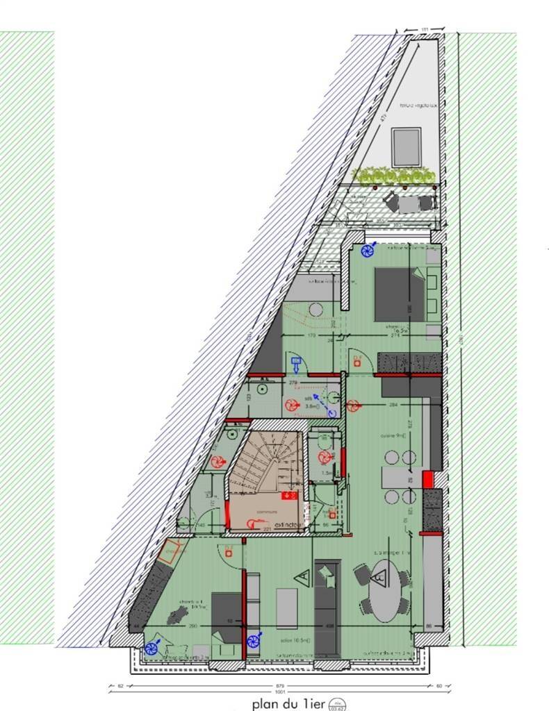 Appartement à vendre à Saint-Gilles 1060 189000.00€ 2 chambres 73.00m² - annonce 538888