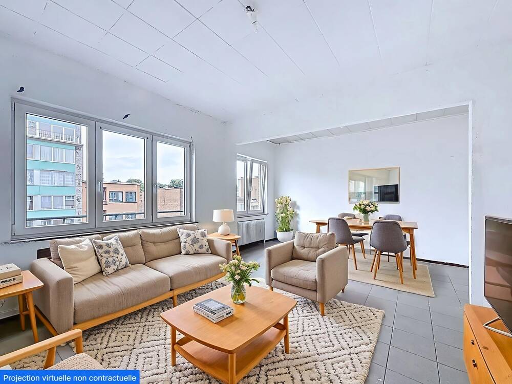 Appartement te  koop in Ganshoren 1083 175000.00€ 1 slaapkamers 64.00m² - Zoekertje 545384