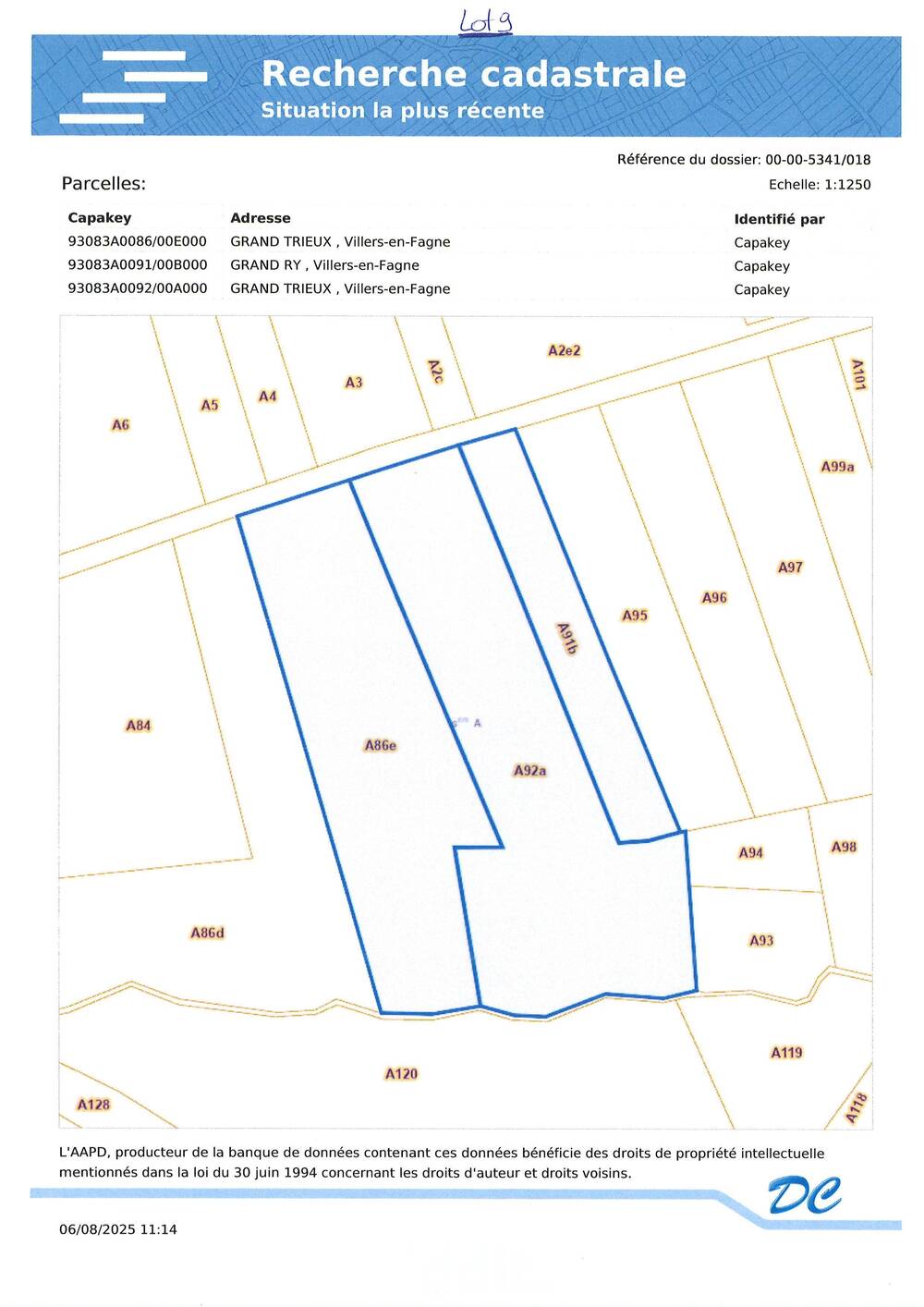 Terrain non bâtissable à vendre à Villers-en-Fagne 5600 23786.00€  chambres m² - annonce 547986