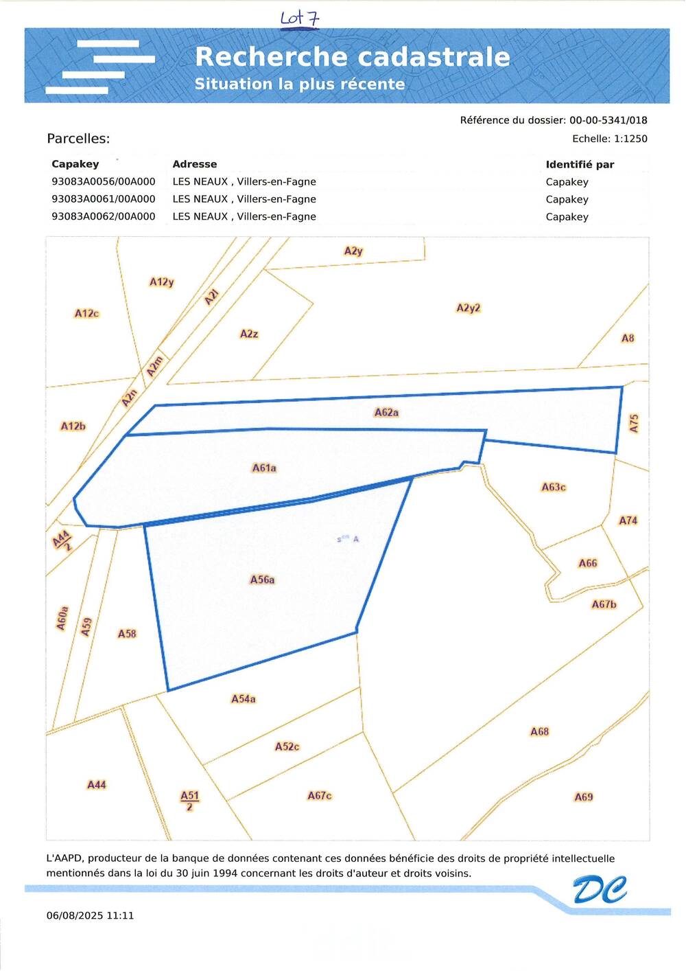 Terrain non bâtissable à vendre à Villers-en-Fagne 5600 28896.00€  chambres m² - annonce 547996