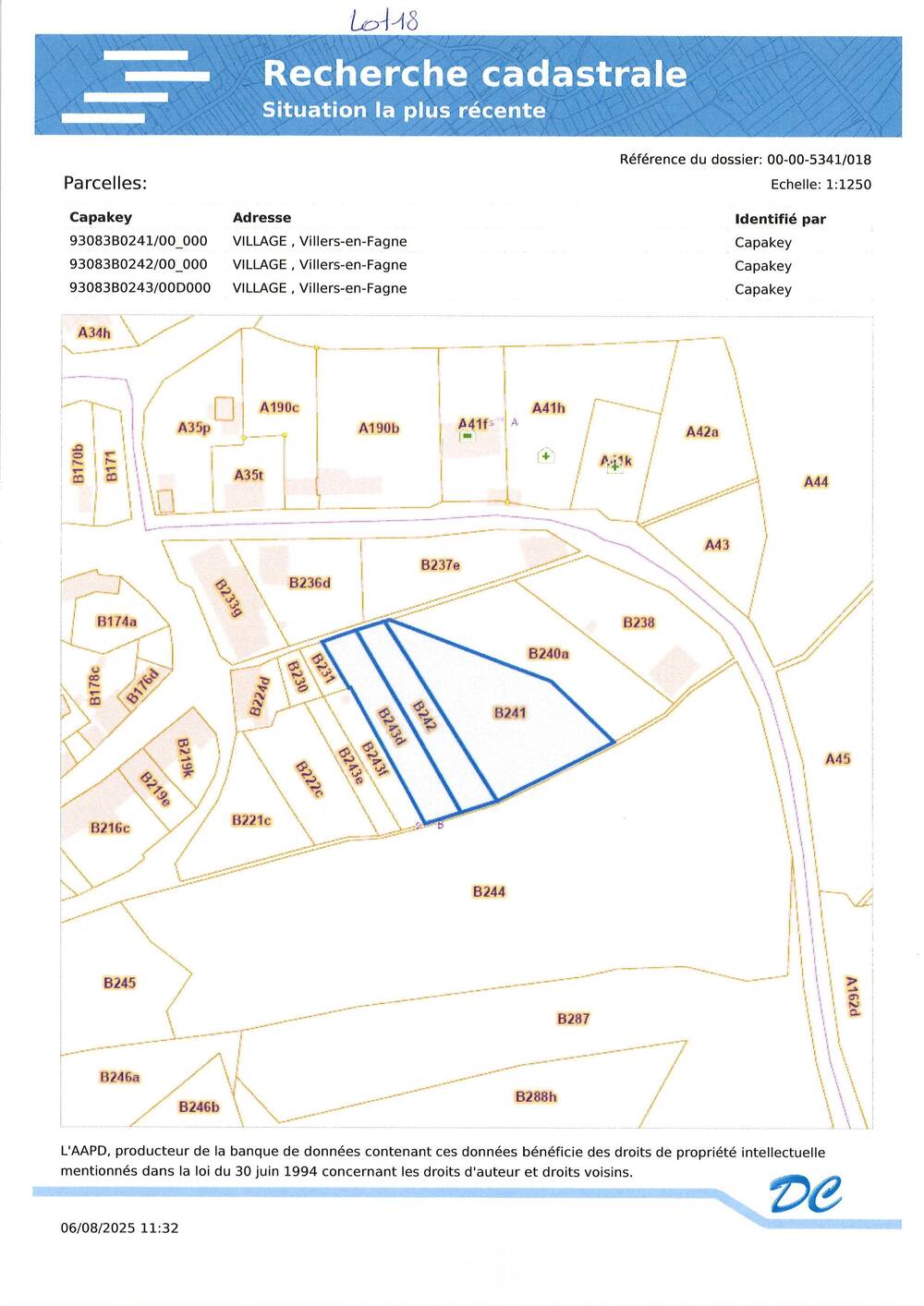 Terrain non bâtissable à vendre à Villers-en-Fagne 5600 4326.00€  chambres m² - annonce 549051