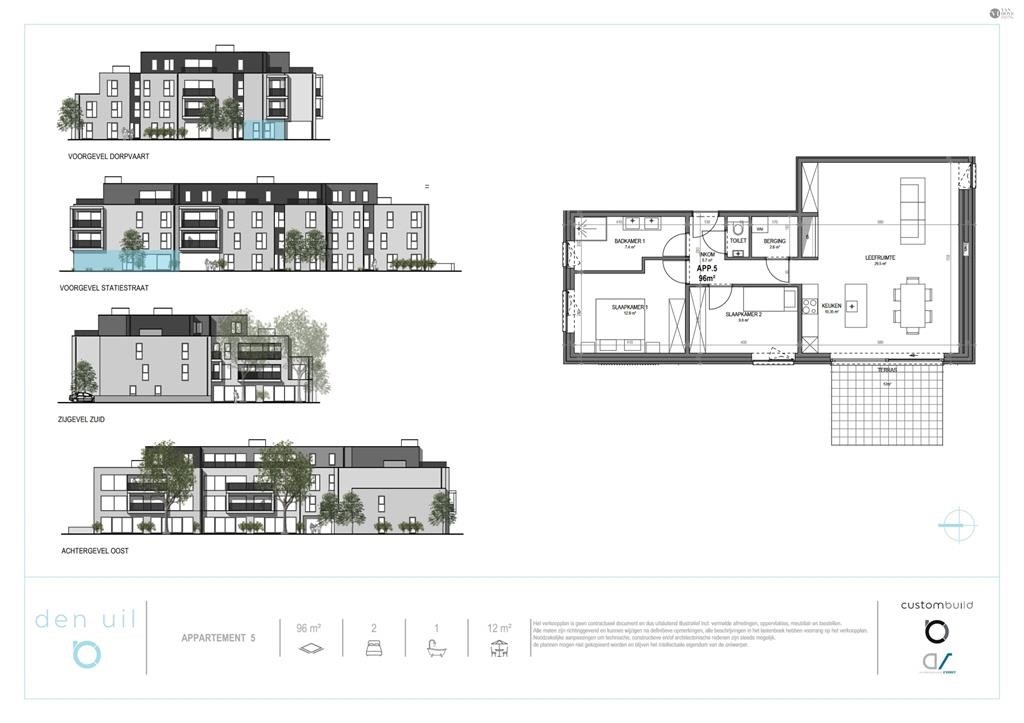 Benedenverdieping te  koop in Moerbeke-Waas 9180 277300.00€ 2 slaapkamers 96.00m² - Zoekertje 567226