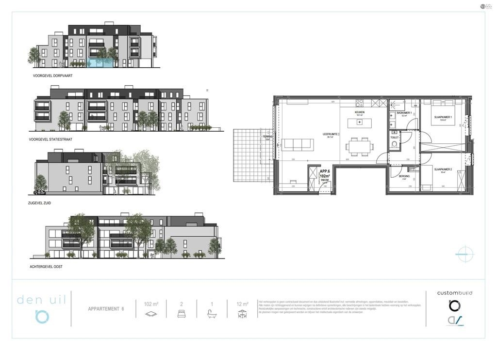 Benedenverdieping te  koop in Moerbeke-Waas 9180 276200.00€ 2 slaapkamers 102.00m² - Zoekertje 567225