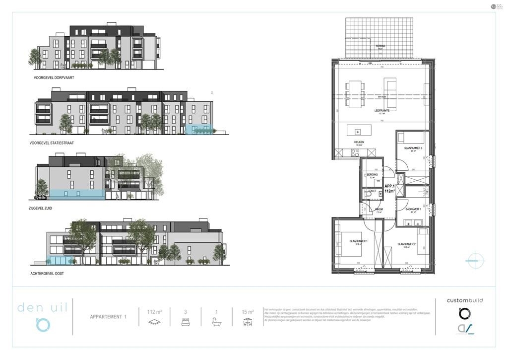 Benedenverdieping te  koop in Moerbeke-Waas 9180 308000.00€ 3 slaapkamers 112.00m² - Zoekertje 567228