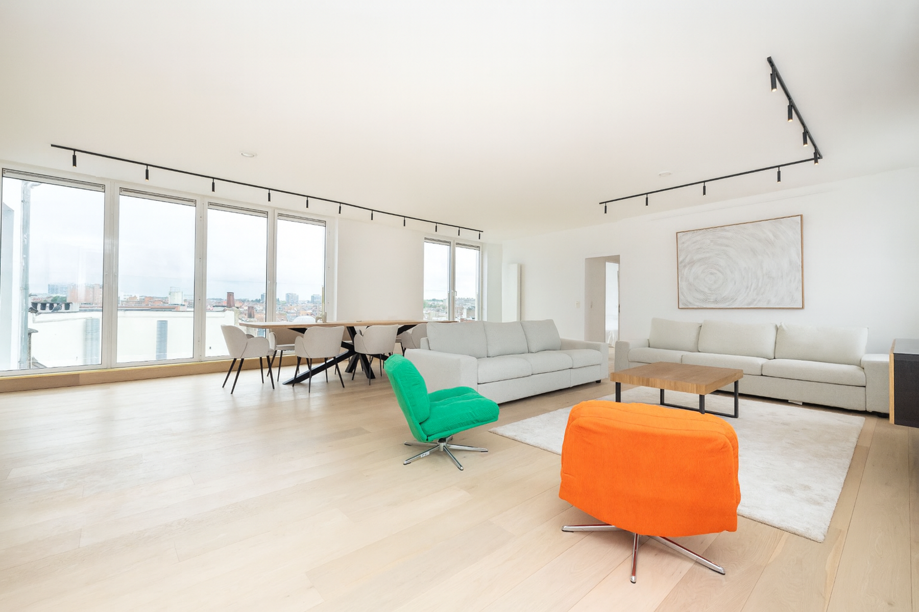 Penthouse te  huur in Brussel 1000 3300.00€ 3 slaapkamers 150.00m² - Zoekertje 579175