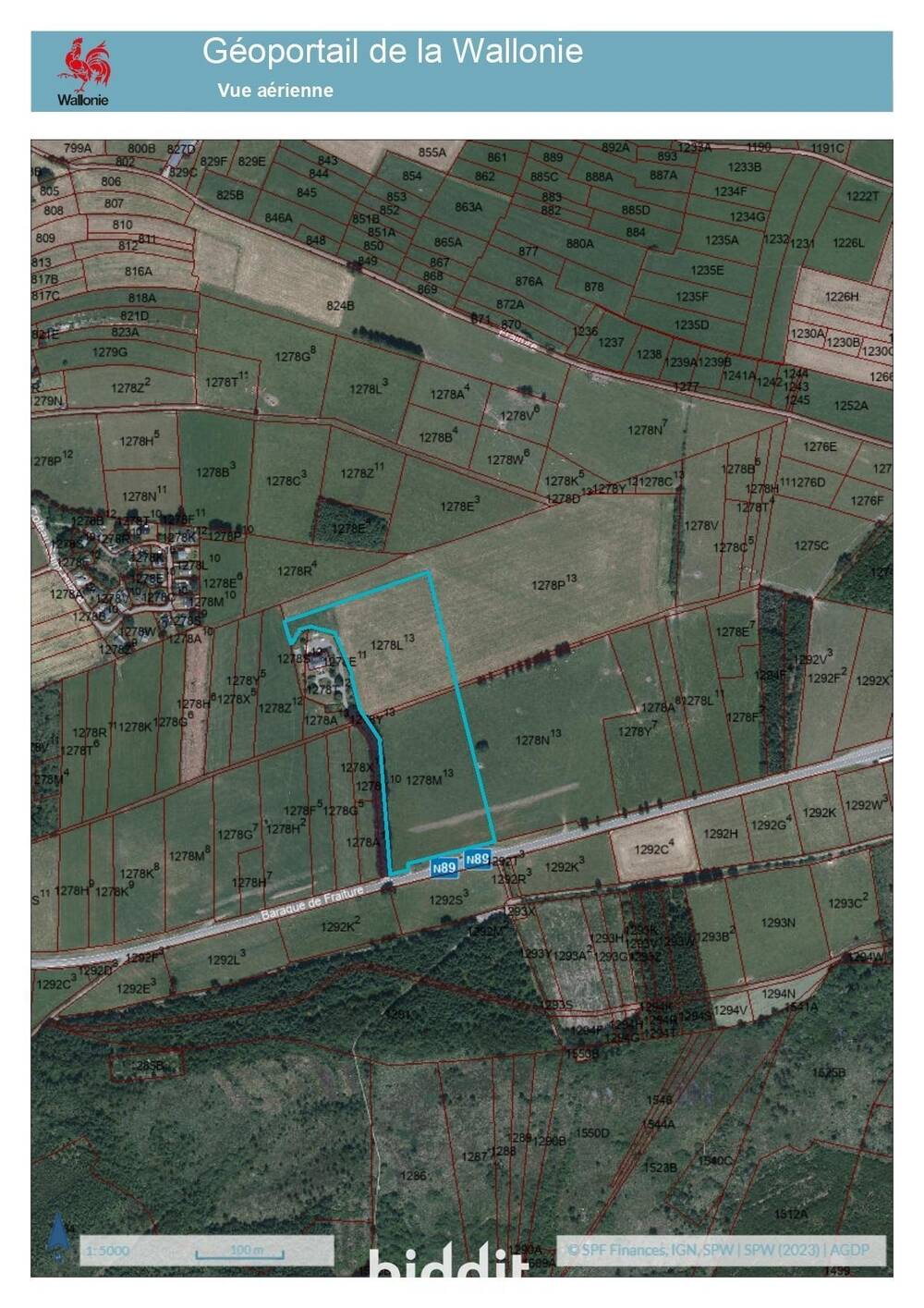 Terrain non bâtissable à vendre à Vielsalm 6690 50000.00€  chambres m² - annonce 589336