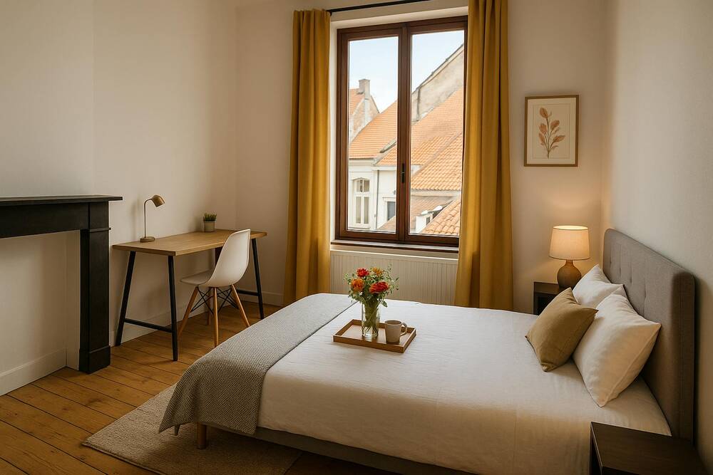 Appartement te  huur in Sint-Gillis 1060 650.00€ 1 slaapkamers 270.00m² - Zoekertje 770354
