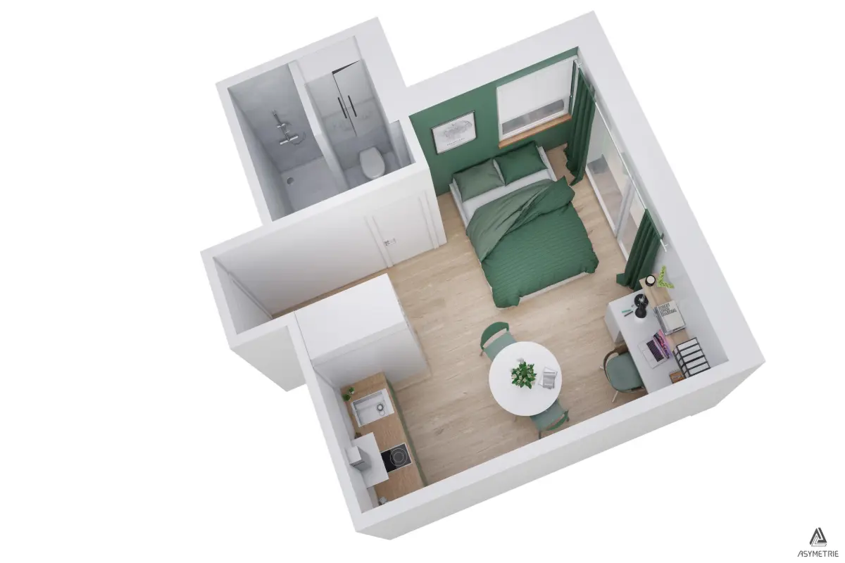 Kot à vendre à Bruxelles 1000 265500.00€ 0 chambres 26.80m² - annonce 606601