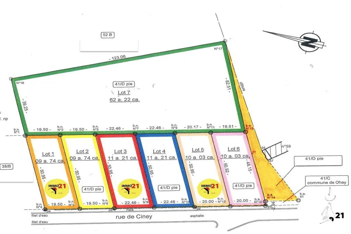 Terrain à vendre à Ohey 5350 99000.00€  chambres m² - annonce 616202