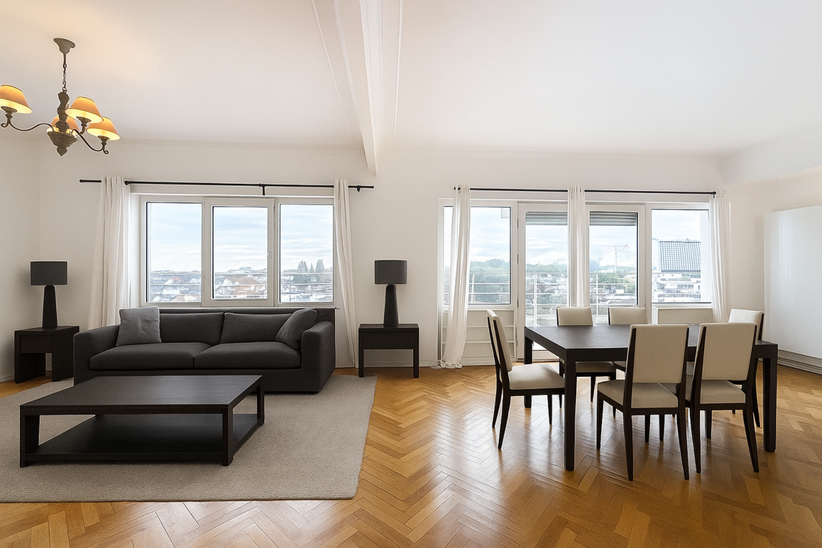 Penthouse te huur in Elsene 1050 2350.00€ 3 slaapkamers 160.00m² - Zoekertje 616928