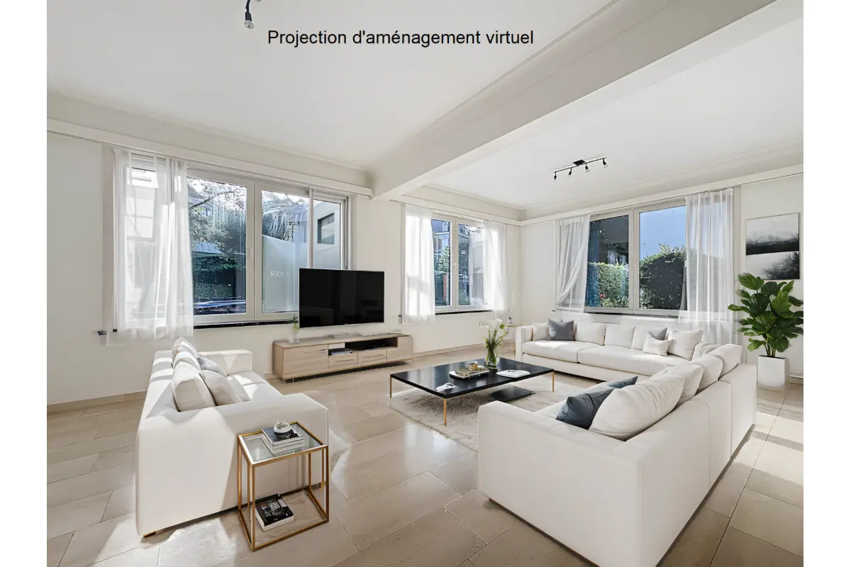 Rez-de-chaussée à louer à Uccle 1180 2100.00€ 3 chambres 135.00m² - annonce 621386