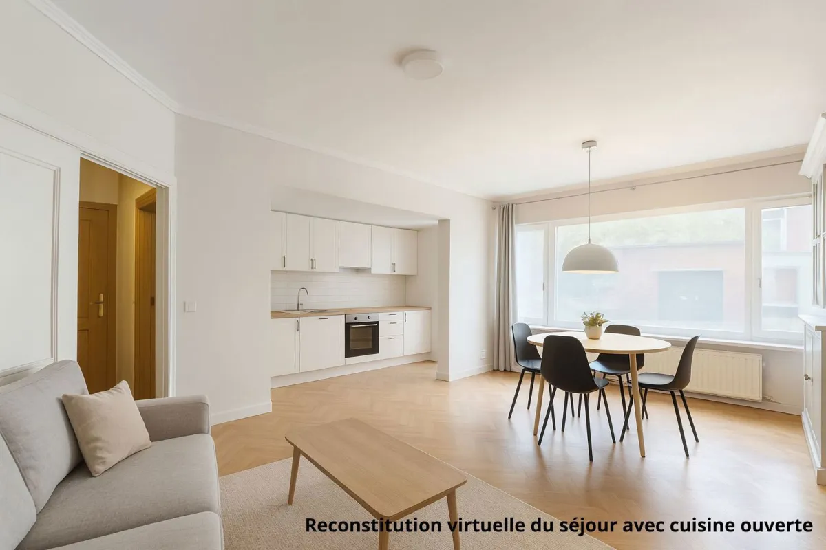 Benedenverdieping te  koop in Etterbeek 1040 355000.00€ 3 slaapkamers 92.00m² - Zoekertje 629009