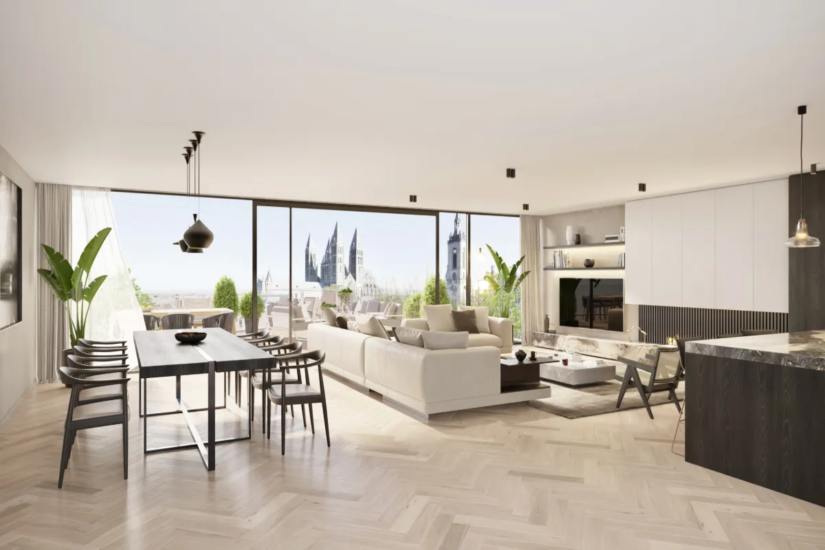 Appartement te  koop in Doornik 7500 285500.00€ 2 slaapkamers 83.50m² - Zoekertje 630604