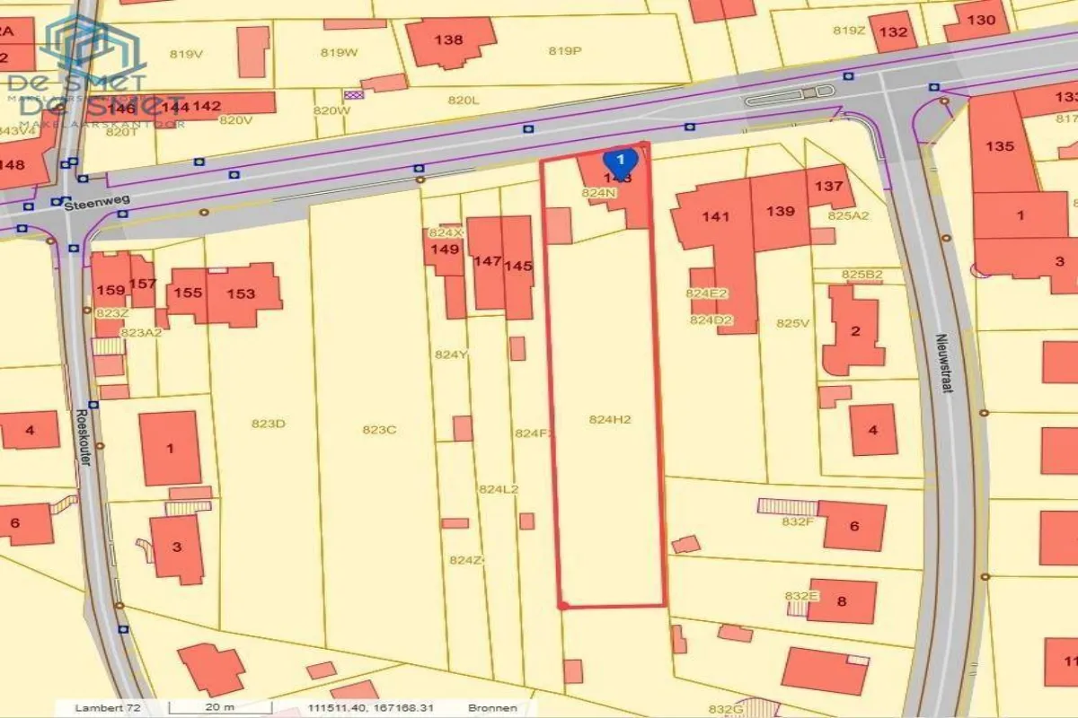 Grond te  koop in Lierde 9570 225000.00€  slaapkamers m² - Zoekertje 638341