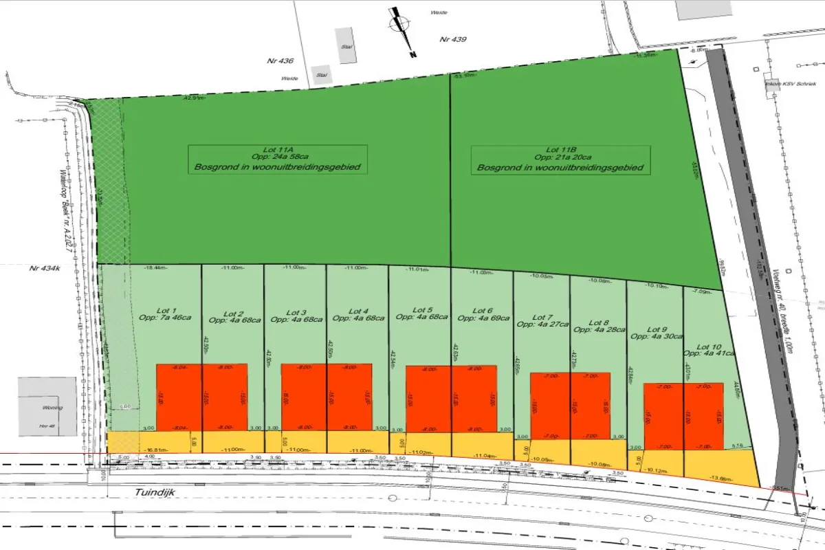 Grond te  koop in Schriek 2223 155000.00€  slaapkamers m² - Zoekertje 642501