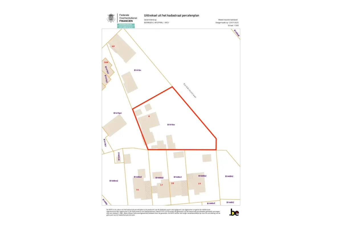 Terrain à vendre à Paal 3583 349000.00€  chambres m² - annonce 642668