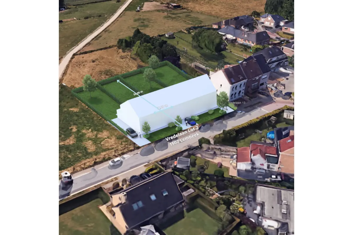 Grond te  koop in Lembeek 1502 170000.00€  slaapkamers m² - Zoekertje 647338