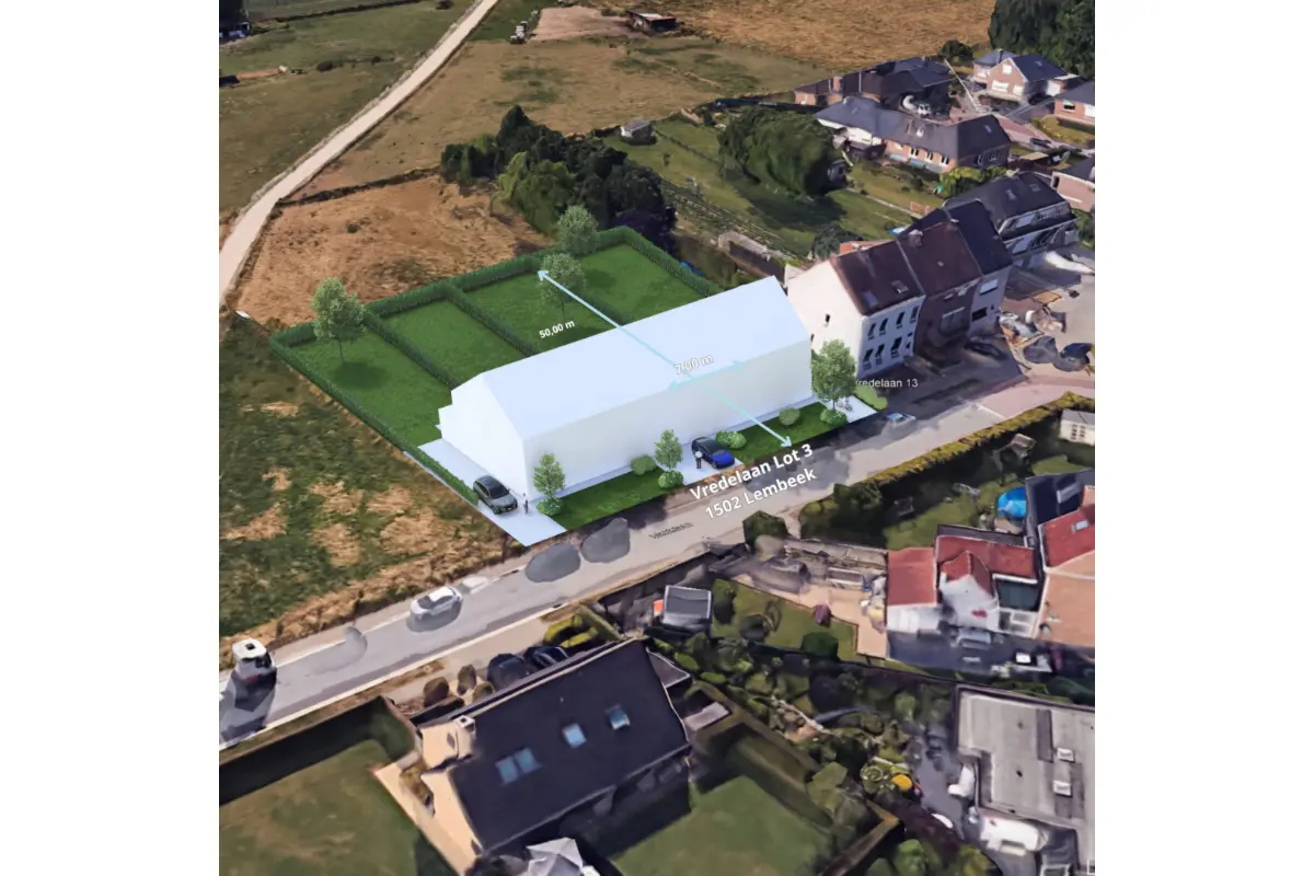 Grond te  koop in Lembeek 1502 170000.00€  slaapkamers m² - Zoekertje 647339
