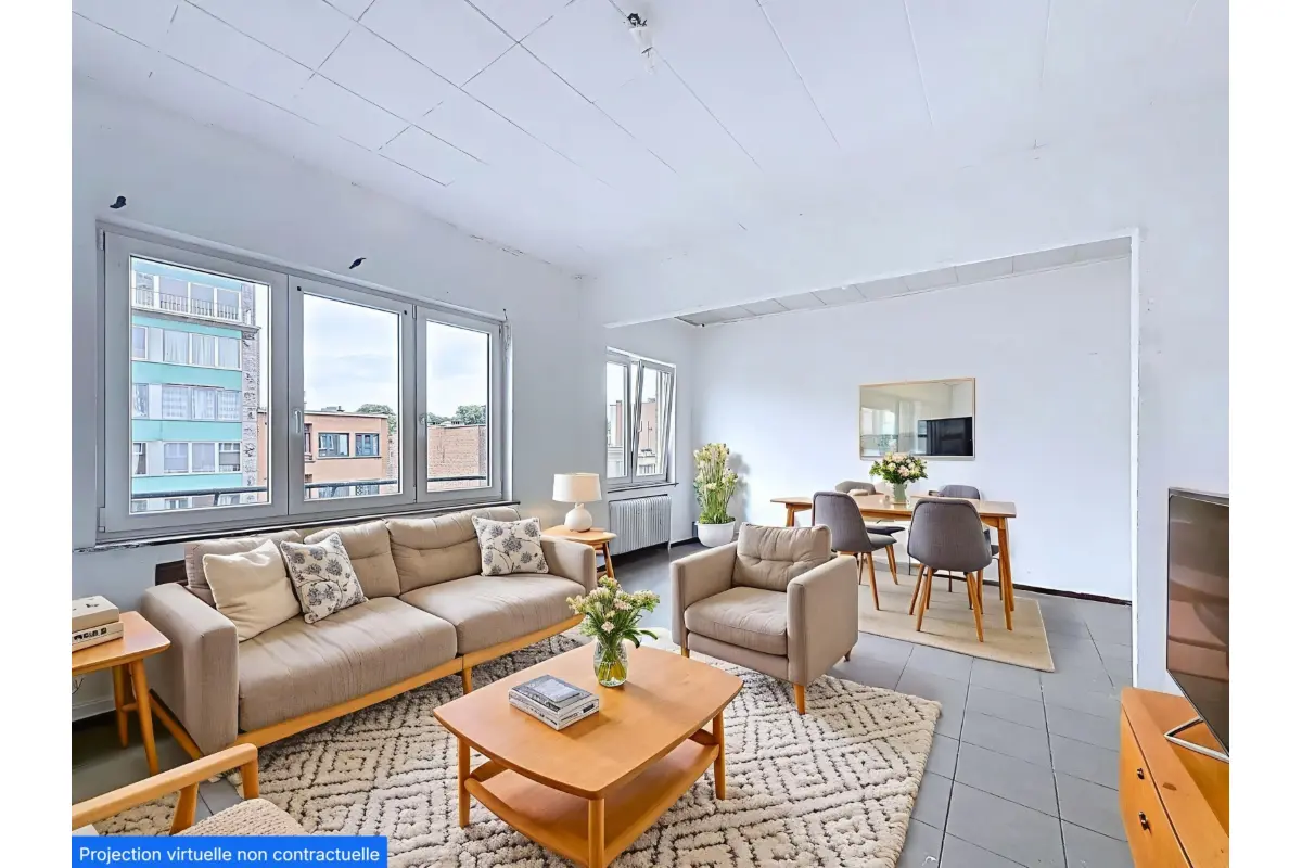 Appartement te  koop in Ganshoren 1083 170000.00€ 1 slaapkamers 66.00m² - Zoekertje 647268