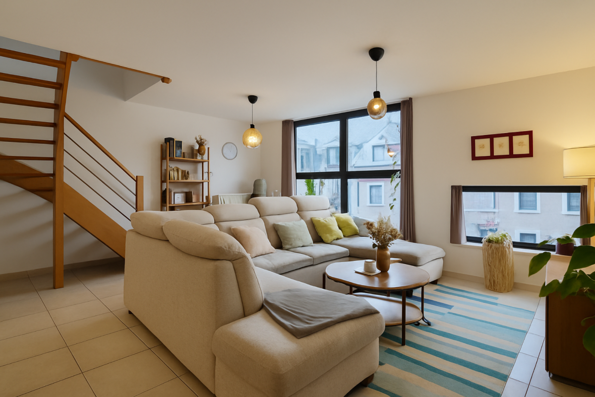 Duplex te  huur in Waver 1300 990.00€ 2 slaapkamers 100.00m² - Zoekertje 648803