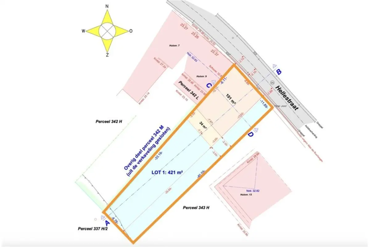 Terrain à vendre à Ninove 9400 89000.00€  chambres m² - annonce 652592