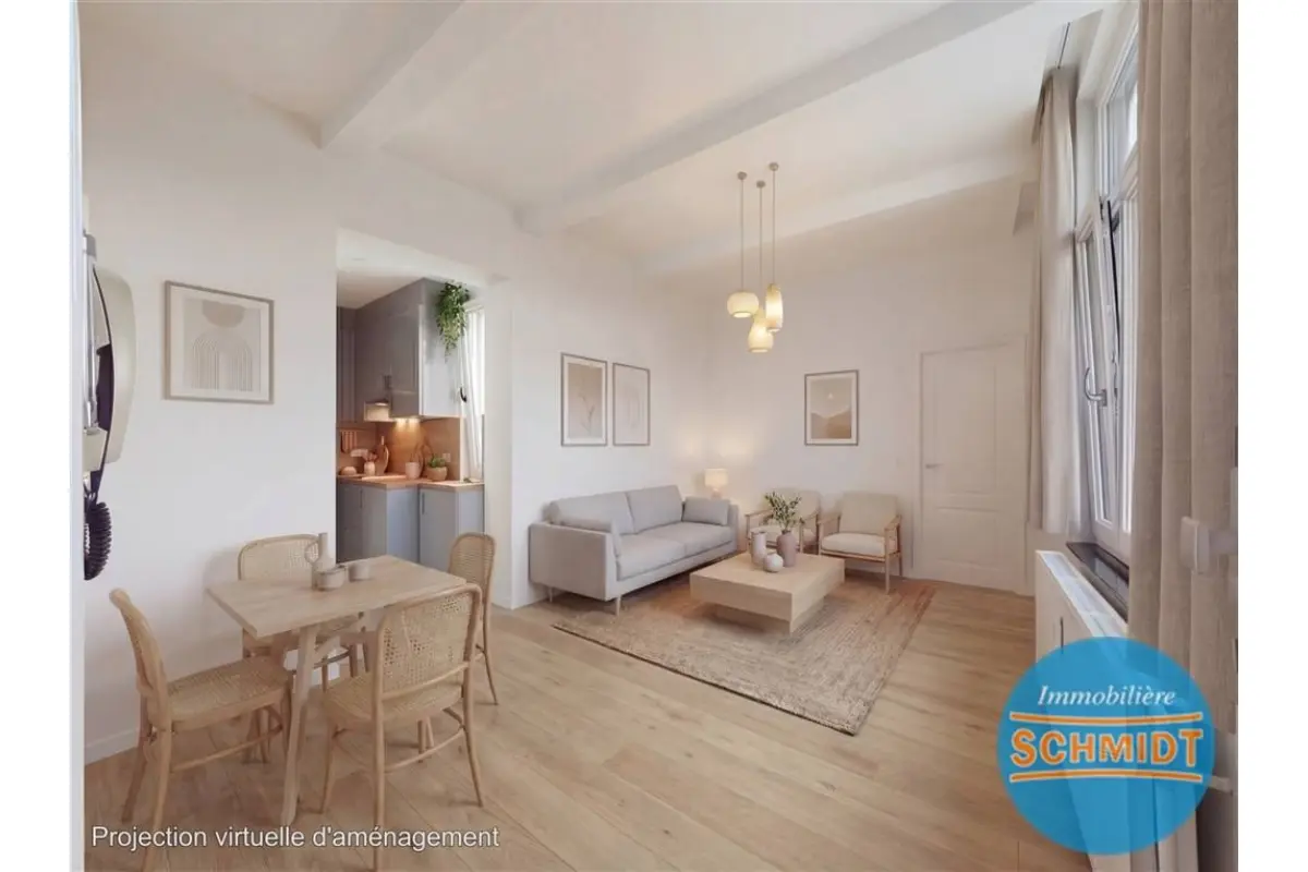 Appartement te  huur in Etterbeek 1040 850.00€ 1 slaapkamers 50.00m² - Zoekertje 660612