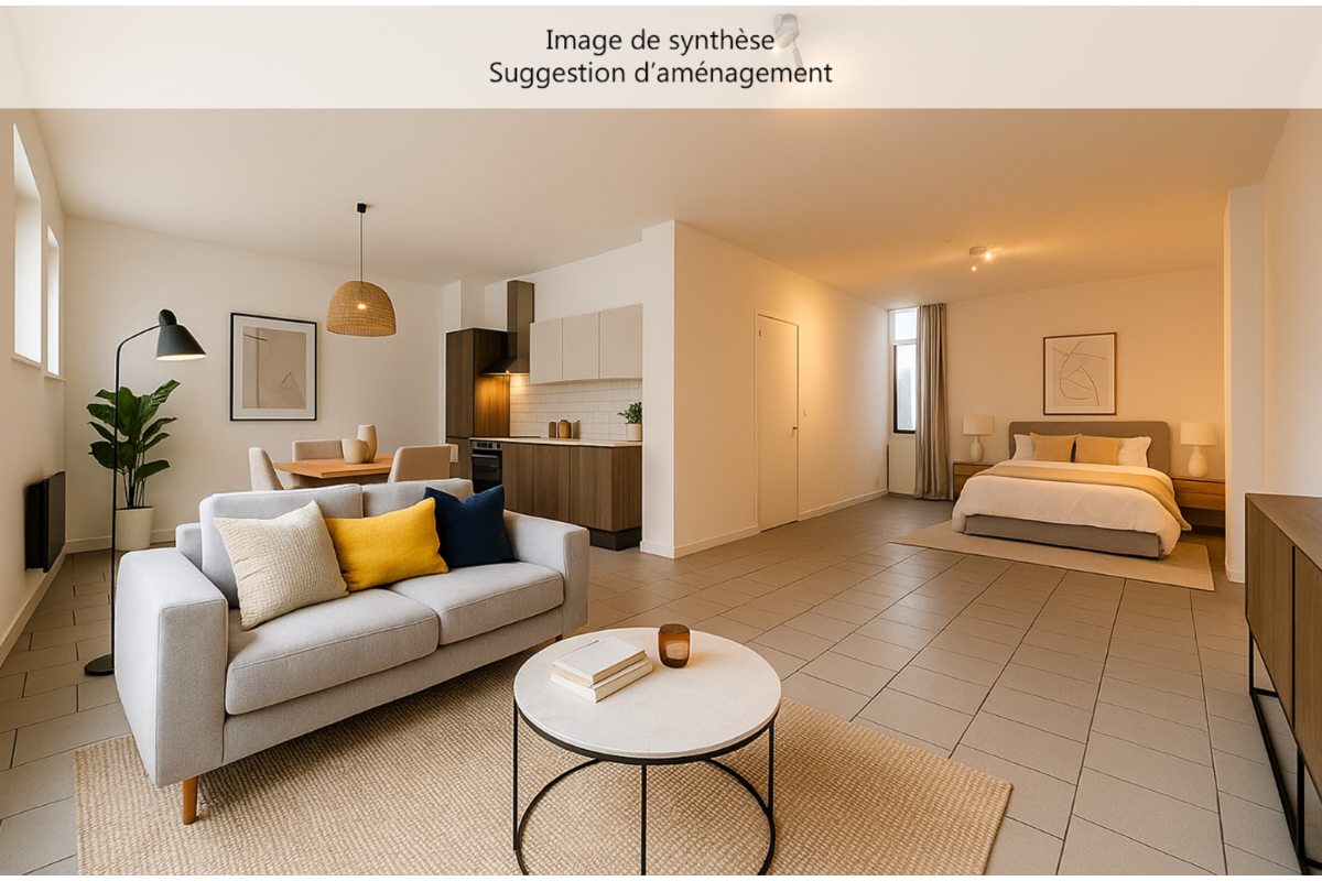 Appartement te  koop in Luik 4000 99000.00€ 1 slaapkamers 60.00m² - Zoekertje 659933