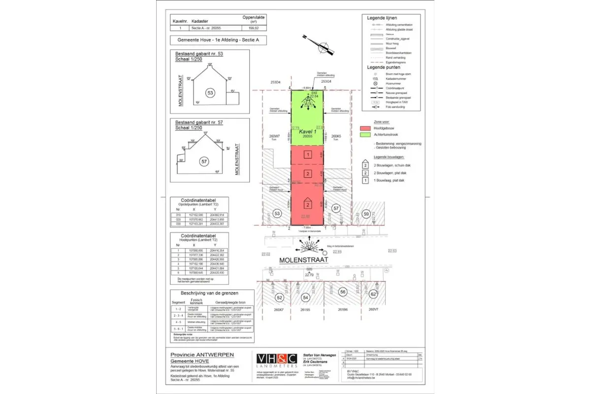 Grond te  koop in Hove 2540 179000.00€  slaapkamers m² - Zoekertje 664104