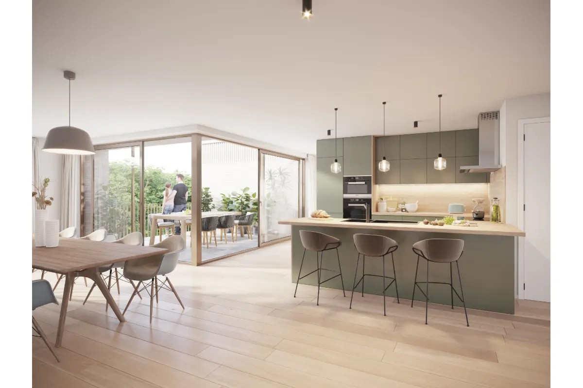 Appartement te  koop in Zwijnaarde 9052 530328.00€ 3 slaapkamers 126.87m² - Zoekertje 665593